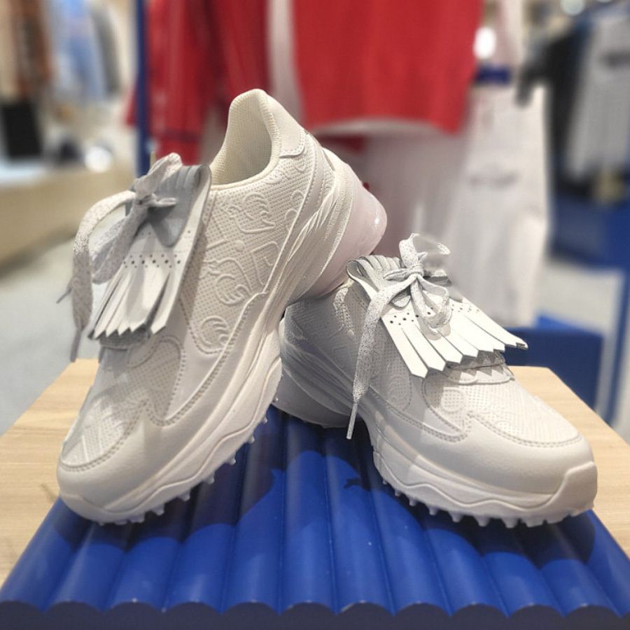 Le coq GOLF☆BIRKIE ゴルフシューズ☆タッセル☆厚底☆WHITE (le coq