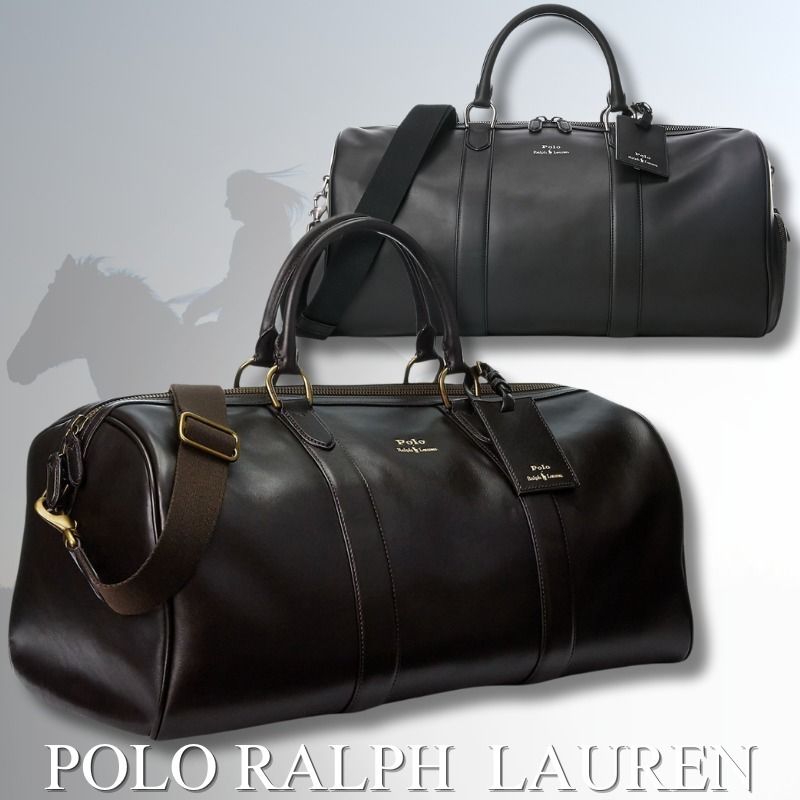 RALPH LAUREN ボストンバック Smooth Leather Duffel (Ralph Lauren