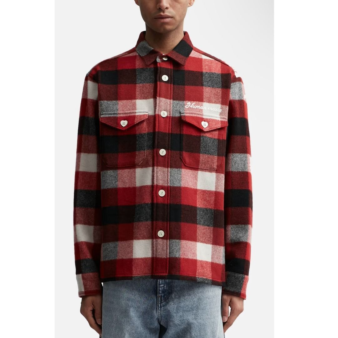 HUMAN MADE】ヒューマンメイド チェックシャツ ハートロゴ (HUMAN MADE