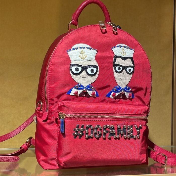 希少 DOLCE&GABBANA ドルガバ DG FAMILY sailors nylon backpack