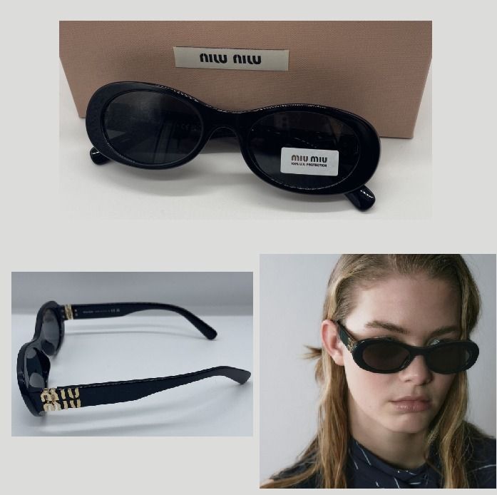 MIU MIU】ロゴ グリンプス サングラス 関税送料込み (MiuMiu
