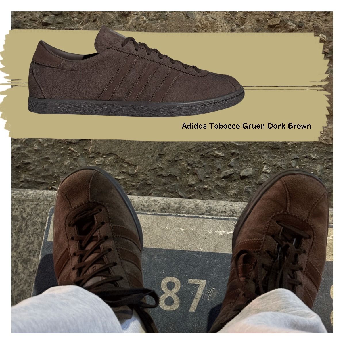 ☆ Adidas Tobacco Gruen Dark Brown (adidas/スニーカー) 105224047