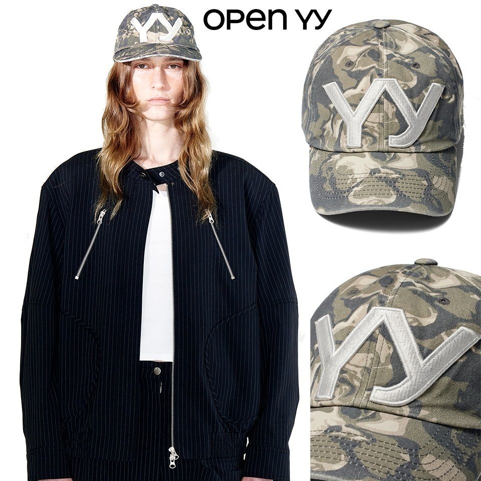 OPEN YY】YY CAMO BALL CAP◇ KHAKI (OPEN YY_TheOpen Product