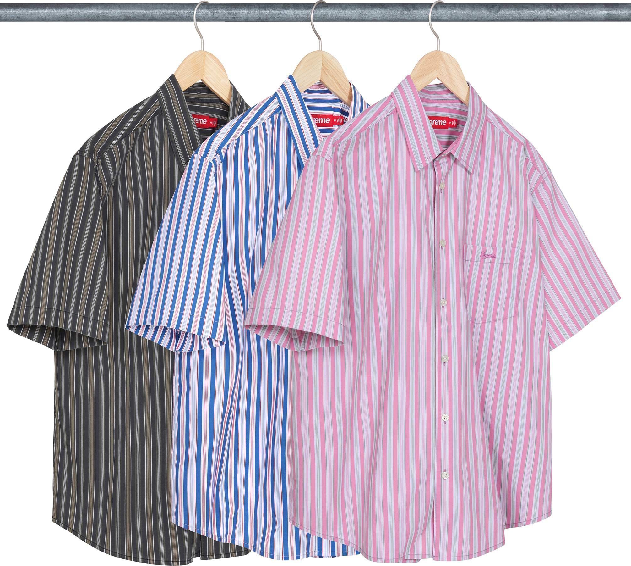 SS24 Supreme Loose Fit Multi Stripe S/S Shirt (Supreme/シャツ
