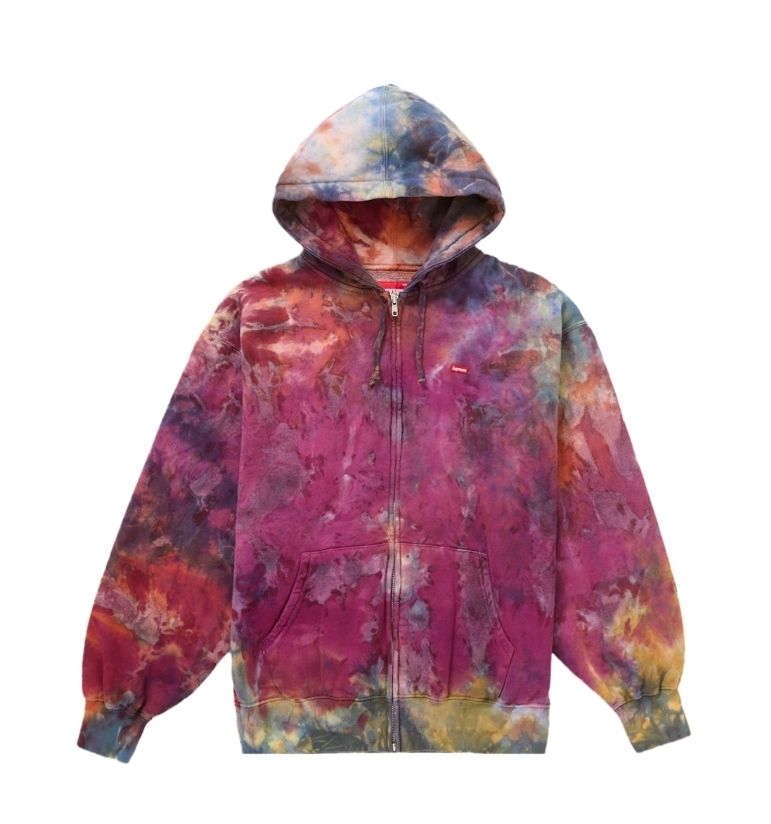 ☆24SS☆Supreme Overdyed Small Box Zip Up Hooded Sweatshirt