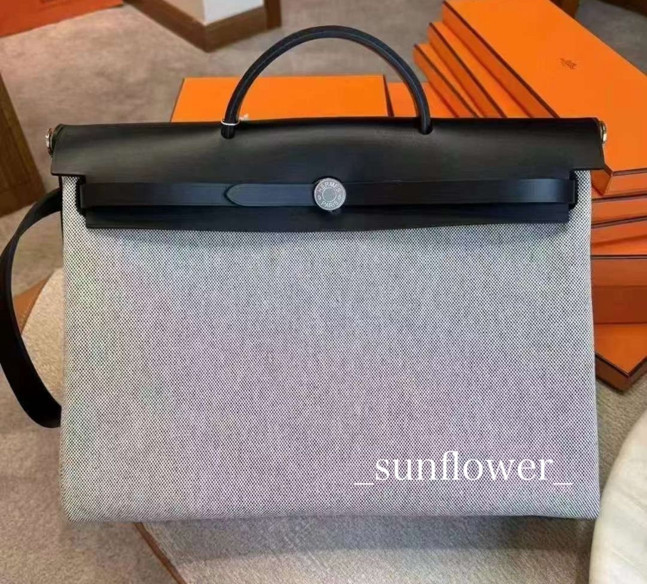 エルメス エールバッグ Herbag 39 ノワール (HERMES/ボストンバッグ