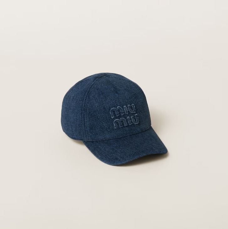 MiuMiu】デニム ベースボールキャップ (MiuMiu/キャップ) 106892702