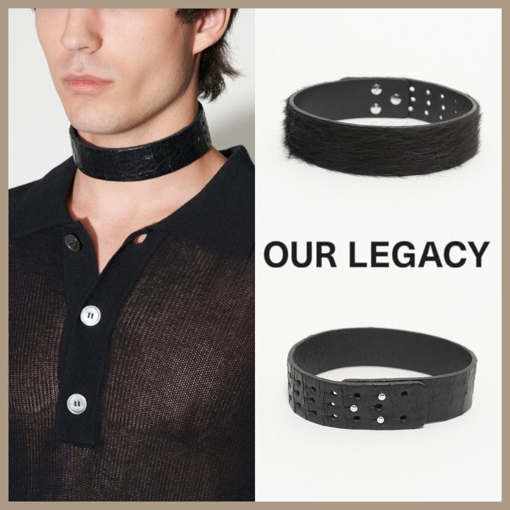 完売品】OUR LEGACY 25SS レザー チョーカー ブレスレット 完売品】OUR