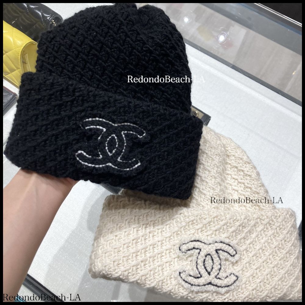 この秋冬はコレでお洒落】CHANEL☆ニット帽☆24A限定 (CHANEL/ニット
