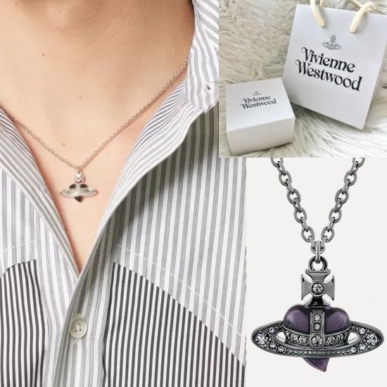 ◇Vivienne Westwood◇ MAN DIAMANTE HEART ネックレス (Vivienne