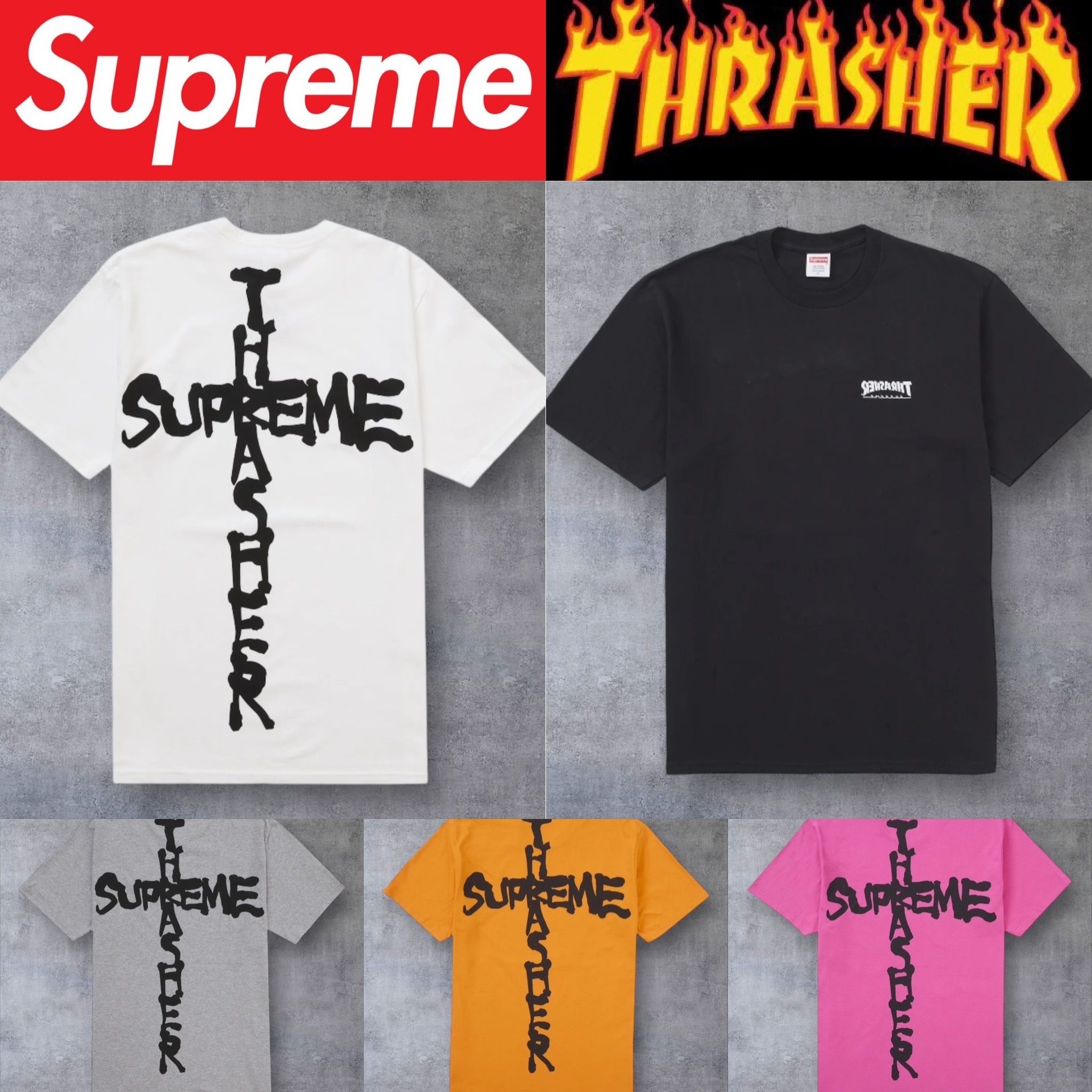 2024FW】Supreme Thrasher Cross Tee (Supreme/Tシャツ・カットソー