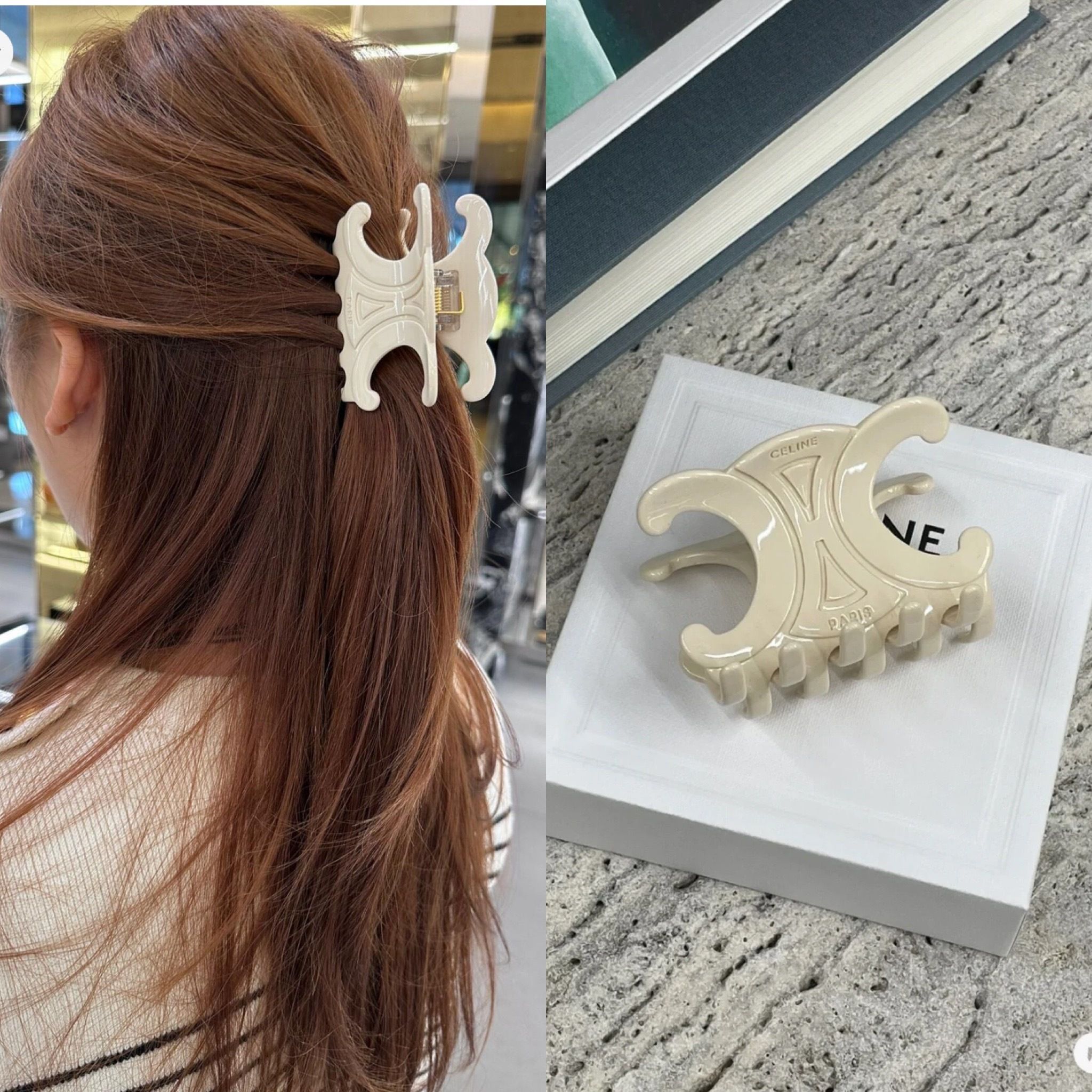 CELINE セリーヌ トリオンフ スナップ クリップ シルバー2個セット