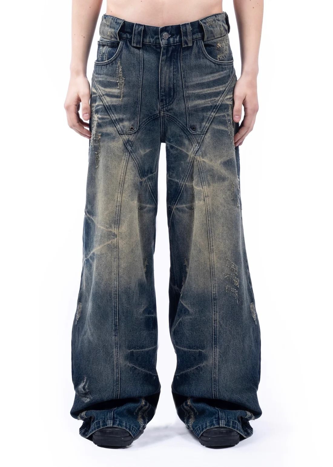 NO/FAITH STUDIOS】LAKE USED DUNE DENIM ユニセックス 送関込 (NO