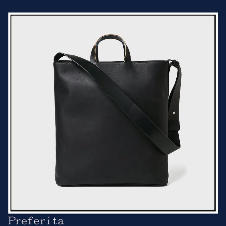 Paul Smith】ストライプカラードエッジ トートバッグ ロゴ (Paul Smith