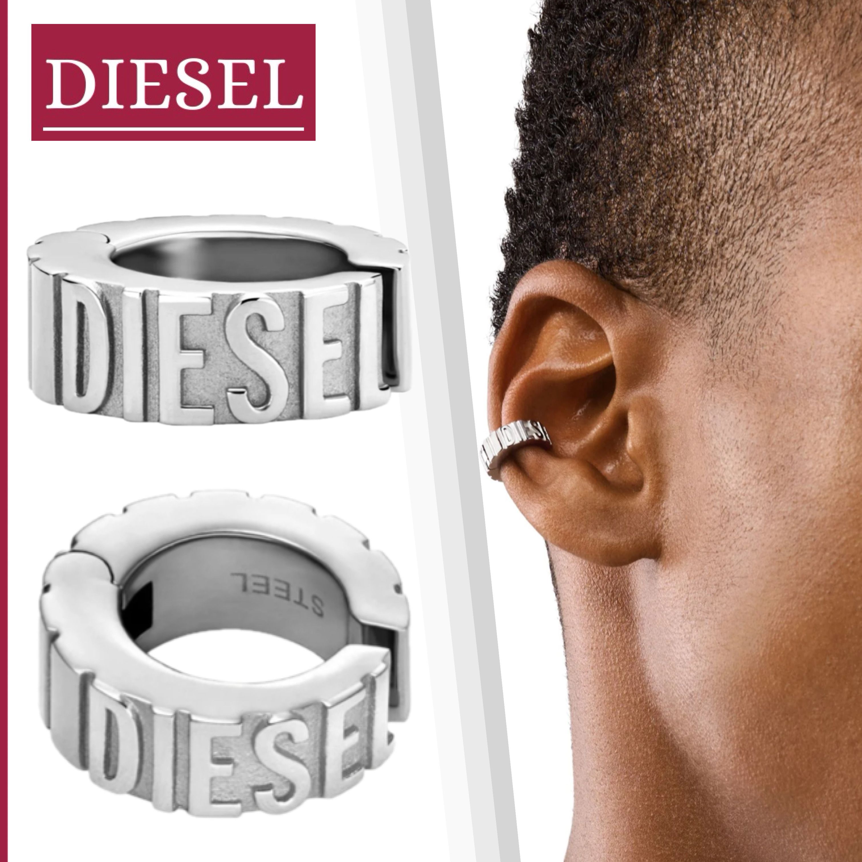 国内直営】DIESEL『DX1555 カフピアス シングル』送料込 (DIESEL