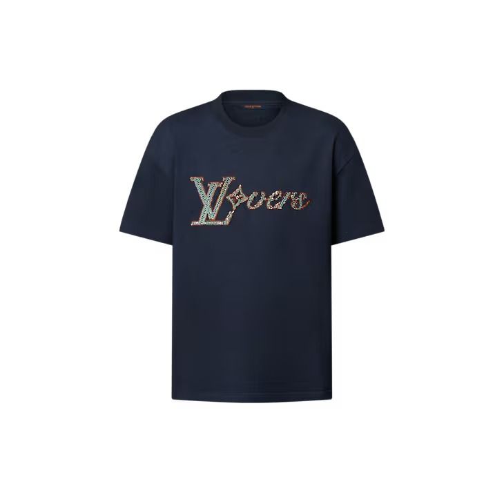 ルイヴィトン】LVラバーズエンベリッシュド Tシャツ Men100％ (Louis