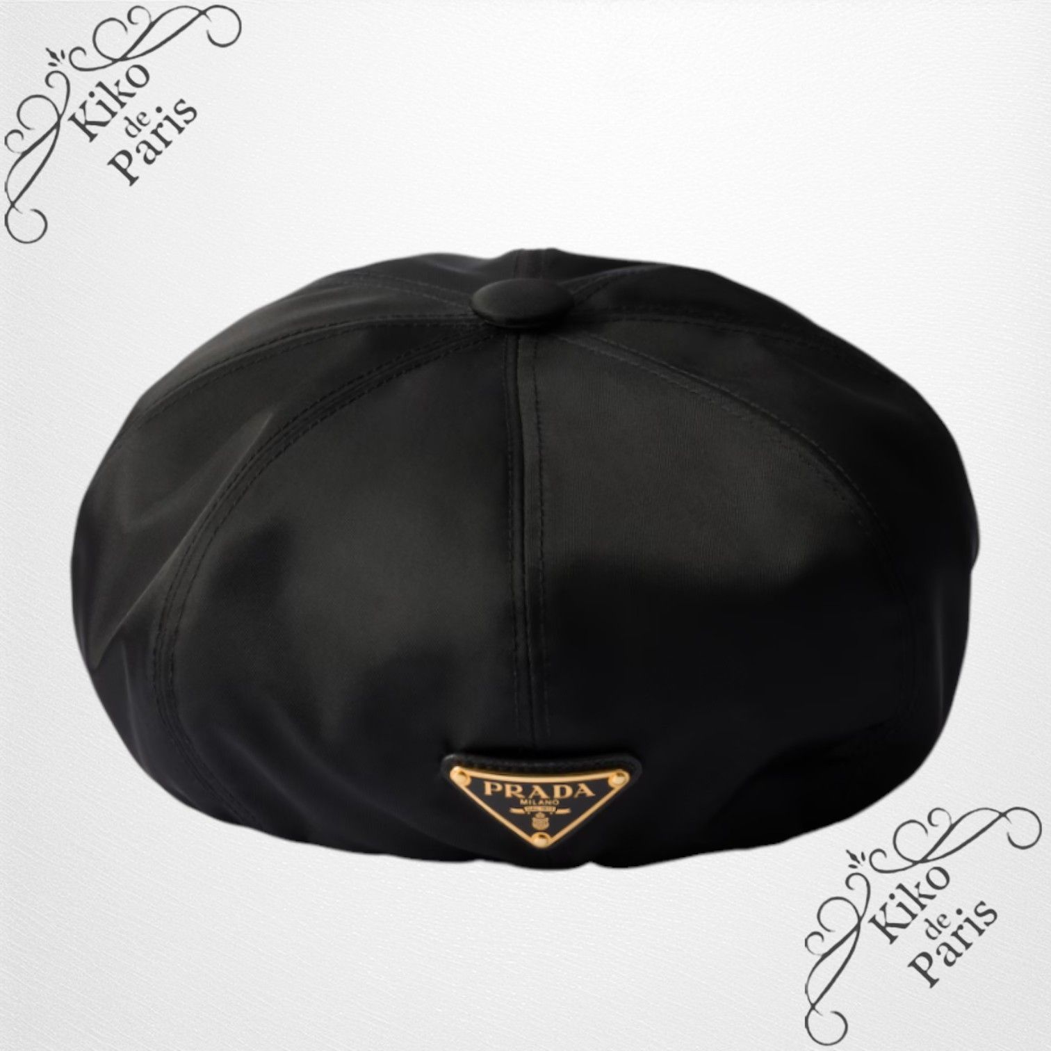 PRADA 直営店より Re-Nylon ニュース ボーイ キャップ (PRADA