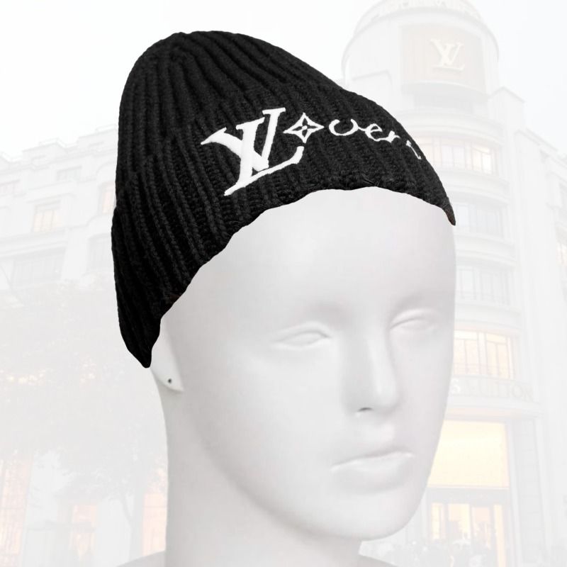 送込*ルイヴィトン*ビーニーLVバーズシグネチャーニットキャップ
