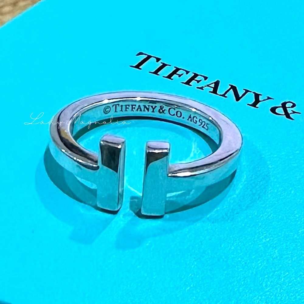 Tiffany】日本未入荷! ティファニーT スクエアリング シルバー