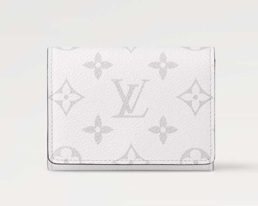 国内発送】ヴィトン シンプル カードケース モノグラム 白 (Louis