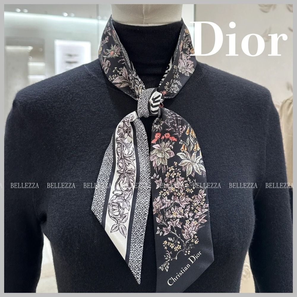 首元が華やかに◎】Dior Millefiori ミッツァ スカーフ (Dior/スカーフ