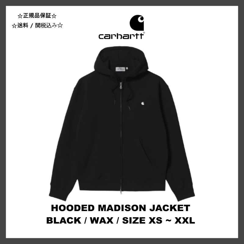 CARHARTT WIP】HOODED MADISON ジャケット☆ブラック☆25FW