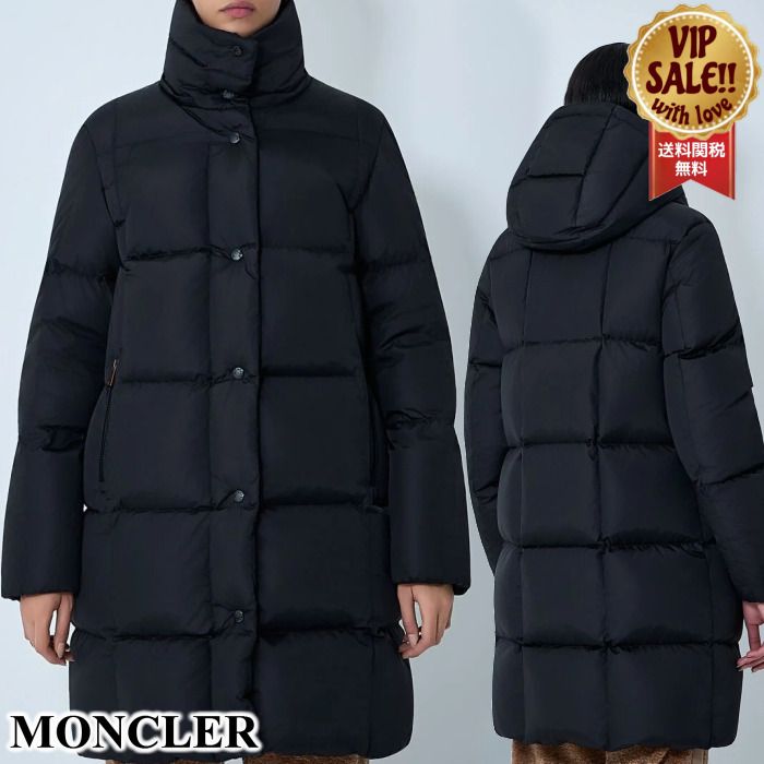 MONCLER】 Little ロングダウンコート ブラック モンクレール (MONCLER