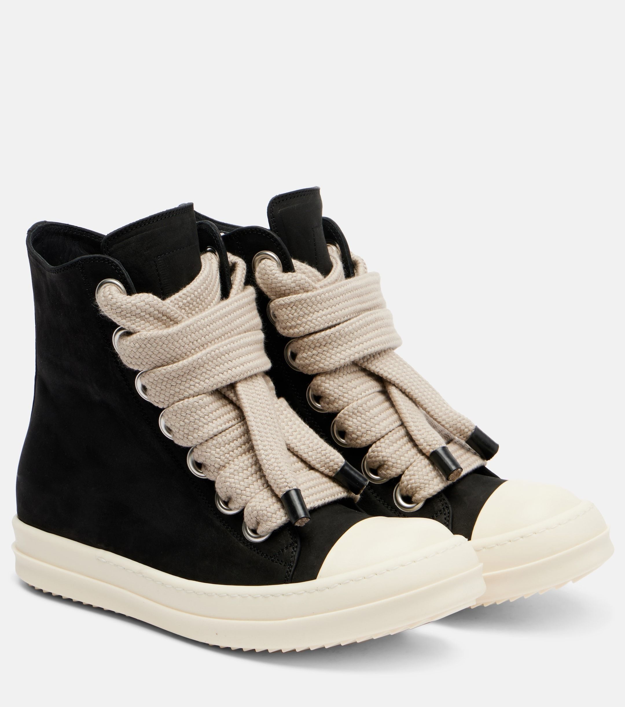 大人気! RICK OWENS Geobasket ジャンボレース レザースニーカー (RICK