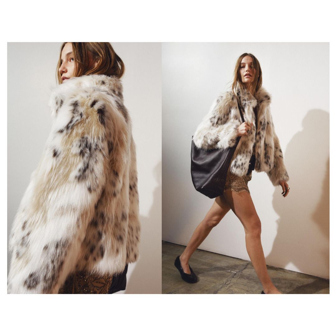 ZARA】フェイクファー ジャケット ZW COLLECTION (ZARA/ムートン