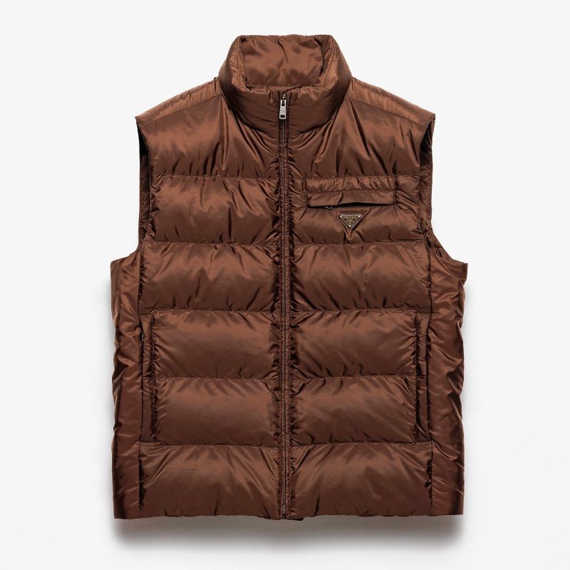 PRADA プラダ Re-Nylon ダウンベスト トライアングルロゴ メンズ