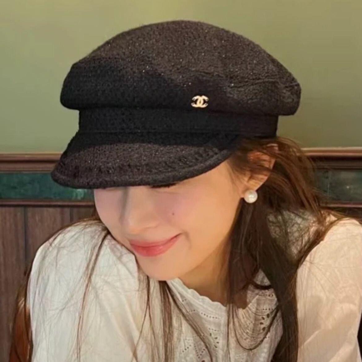 CHANEL】上品☆ツイード素材 キャスケット (CHANEL/ハンチング