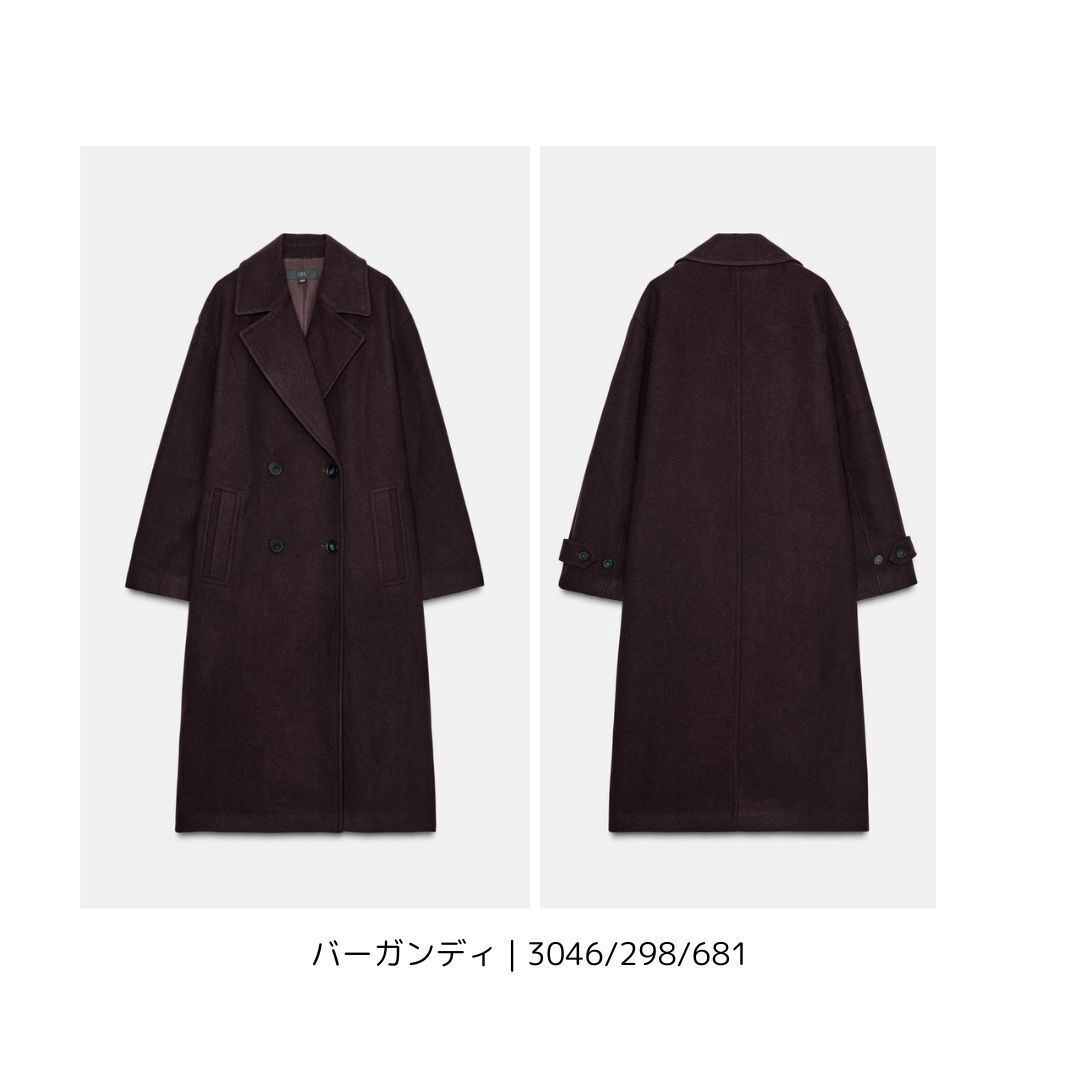 ZARA】ソフトオーバーサイズコート (ZARA/コート) 123183653【BUYMA】