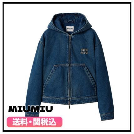 ☆miumiu☆佐藤健着用 フーテッドデニムジャケット 送料関税込 (MiuMiu