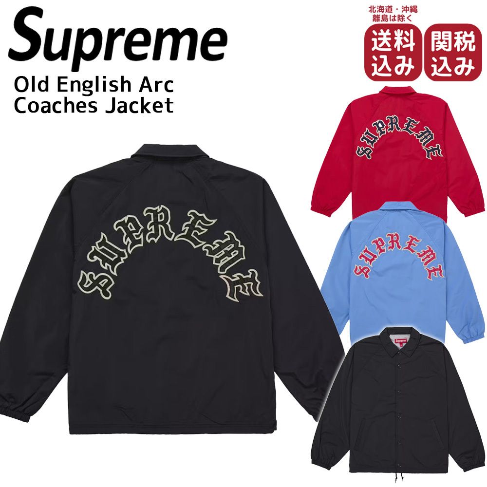 Supreme☆オールドイングリッシュ アーチロゴ コーチジャケット