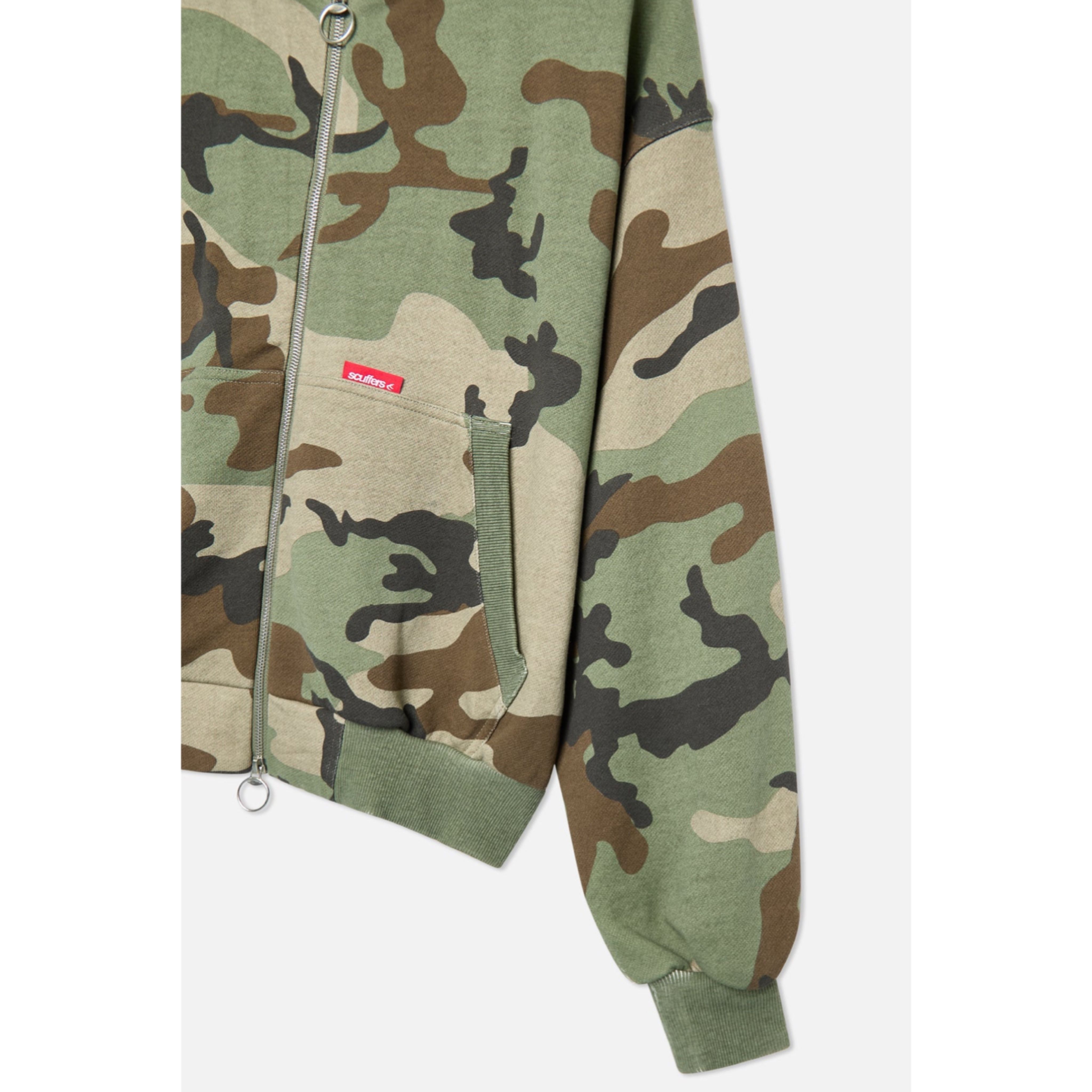 SCUFFERS SCFF Camo Zipper 長袖ジップパーカー 関税送料無料