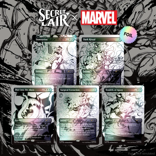 Secret Lair x Marvel's Spider-Man: Venom Unleashed (Inks) Foil