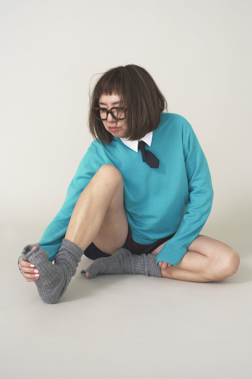 新品タグ付き　安西こずえ　カシミヤハートニット COZ manufactured by WRAPINKNOT> KNIT COLLECTION - UAコラム／UA