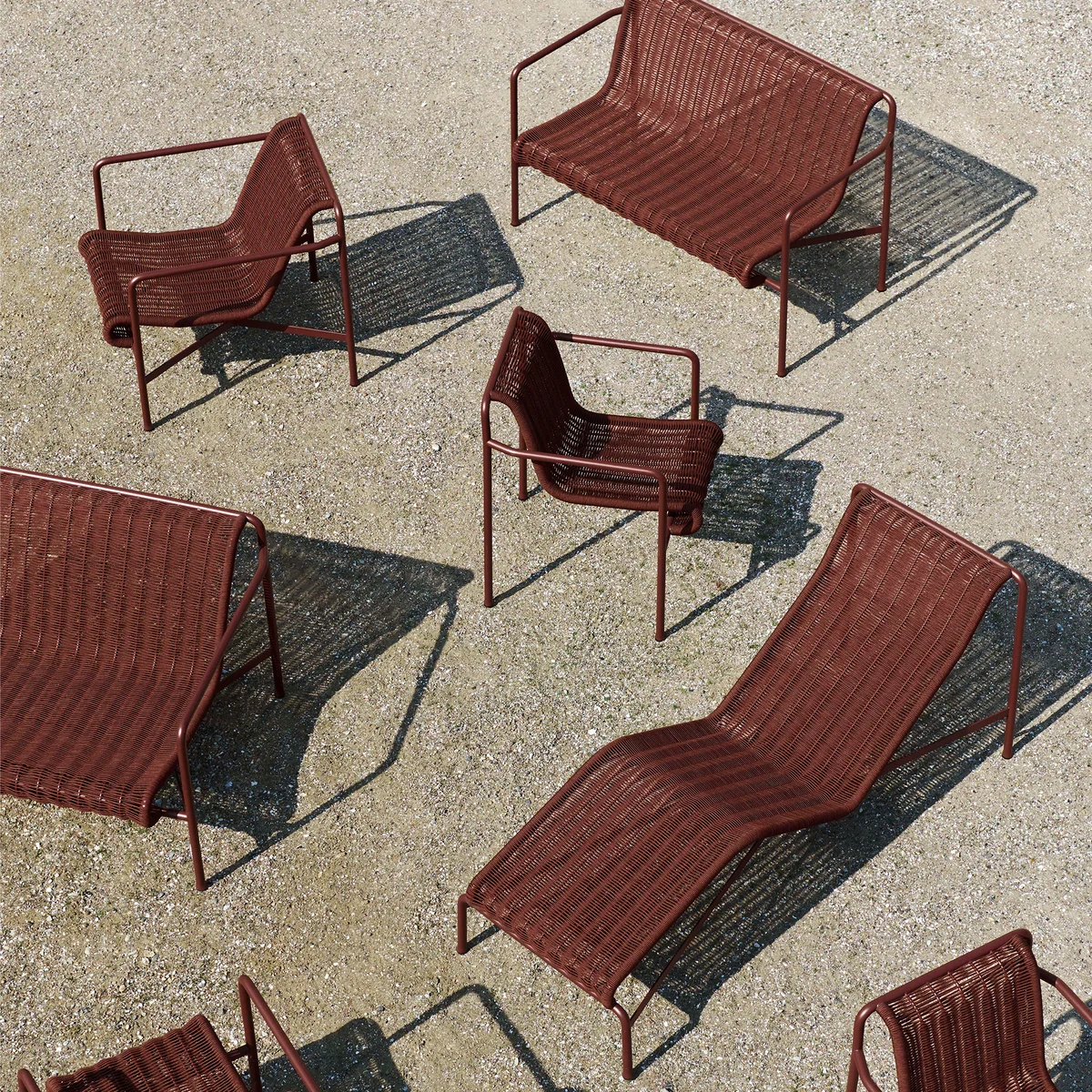 HAY - Palissade Cord Lounge Chair Low | Connox