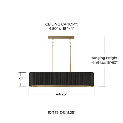 Donovan Linear Chandelier | Capital Lighting Fixture Company