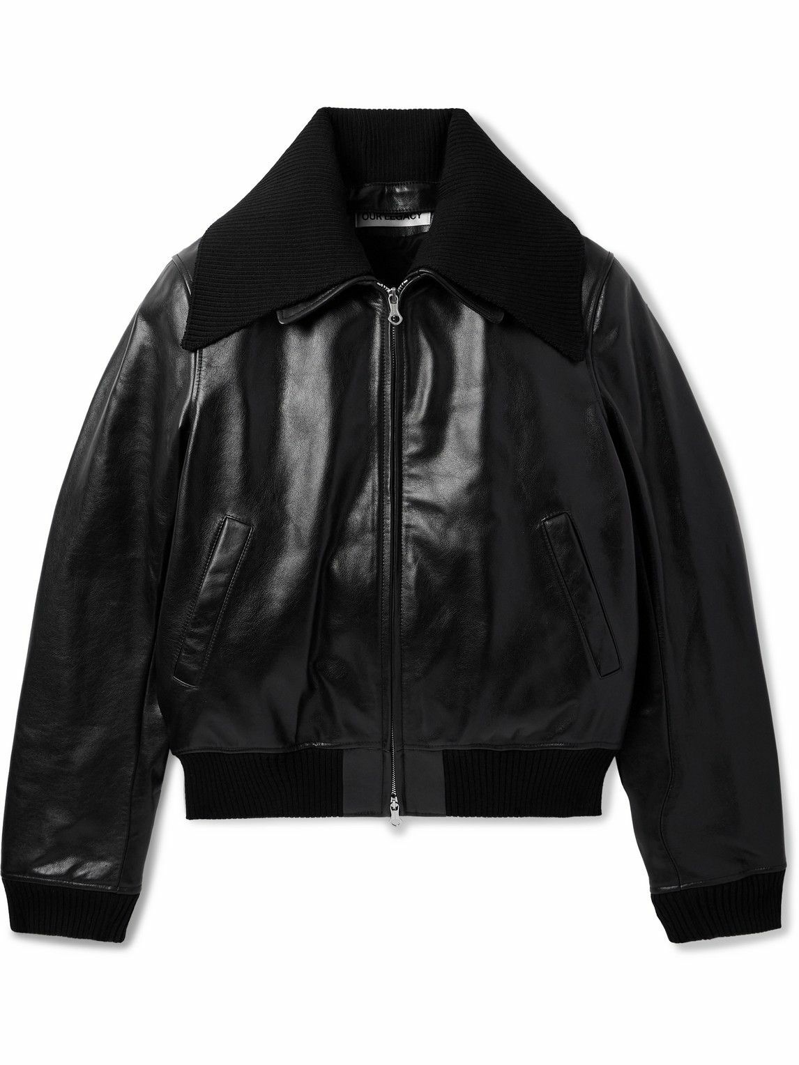 Our Legacy - Pharos Leather Bomber Jacket - Black Our Legacy