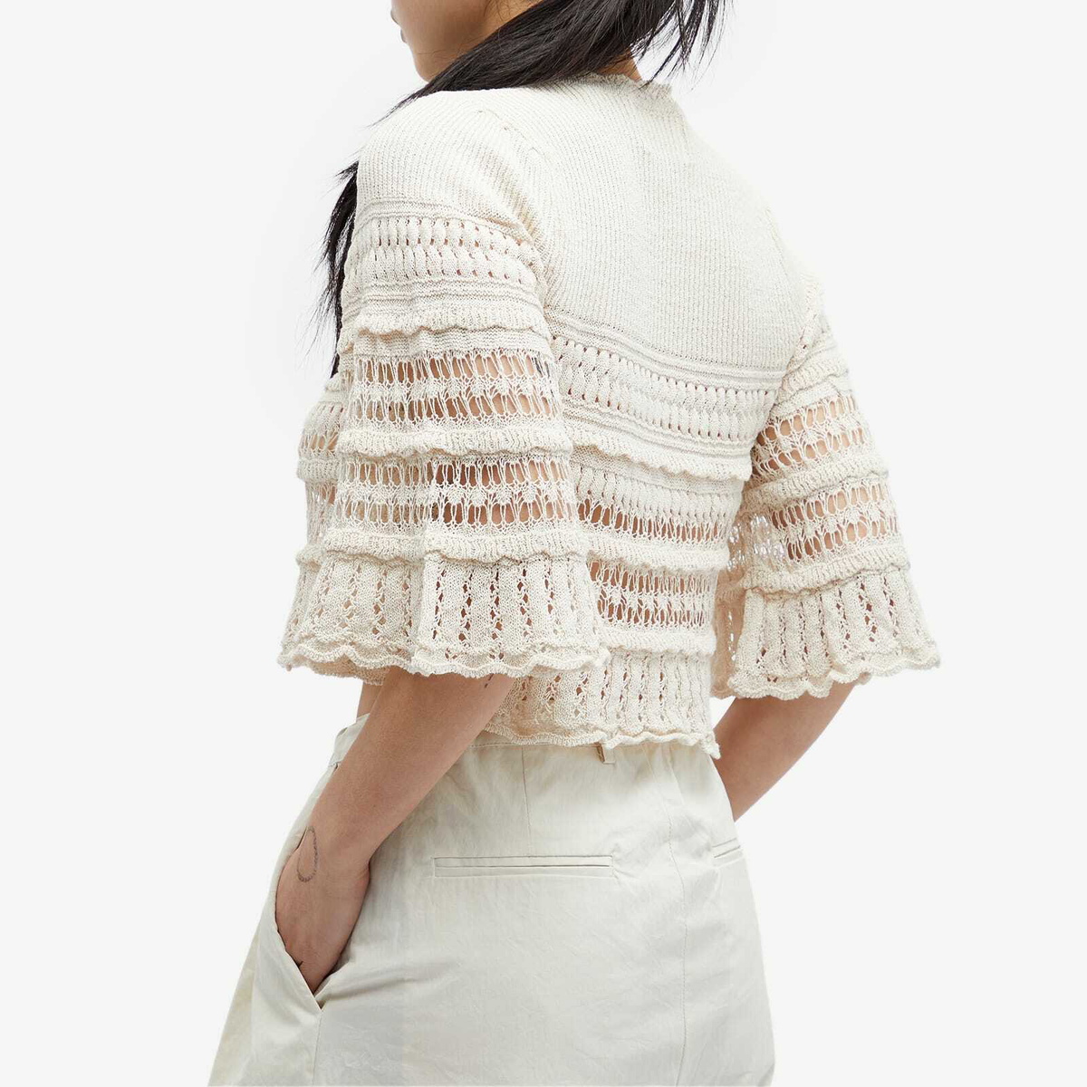 Isabel Marant Étoile Women's Frizy knit top in Ecru Isabel Marant