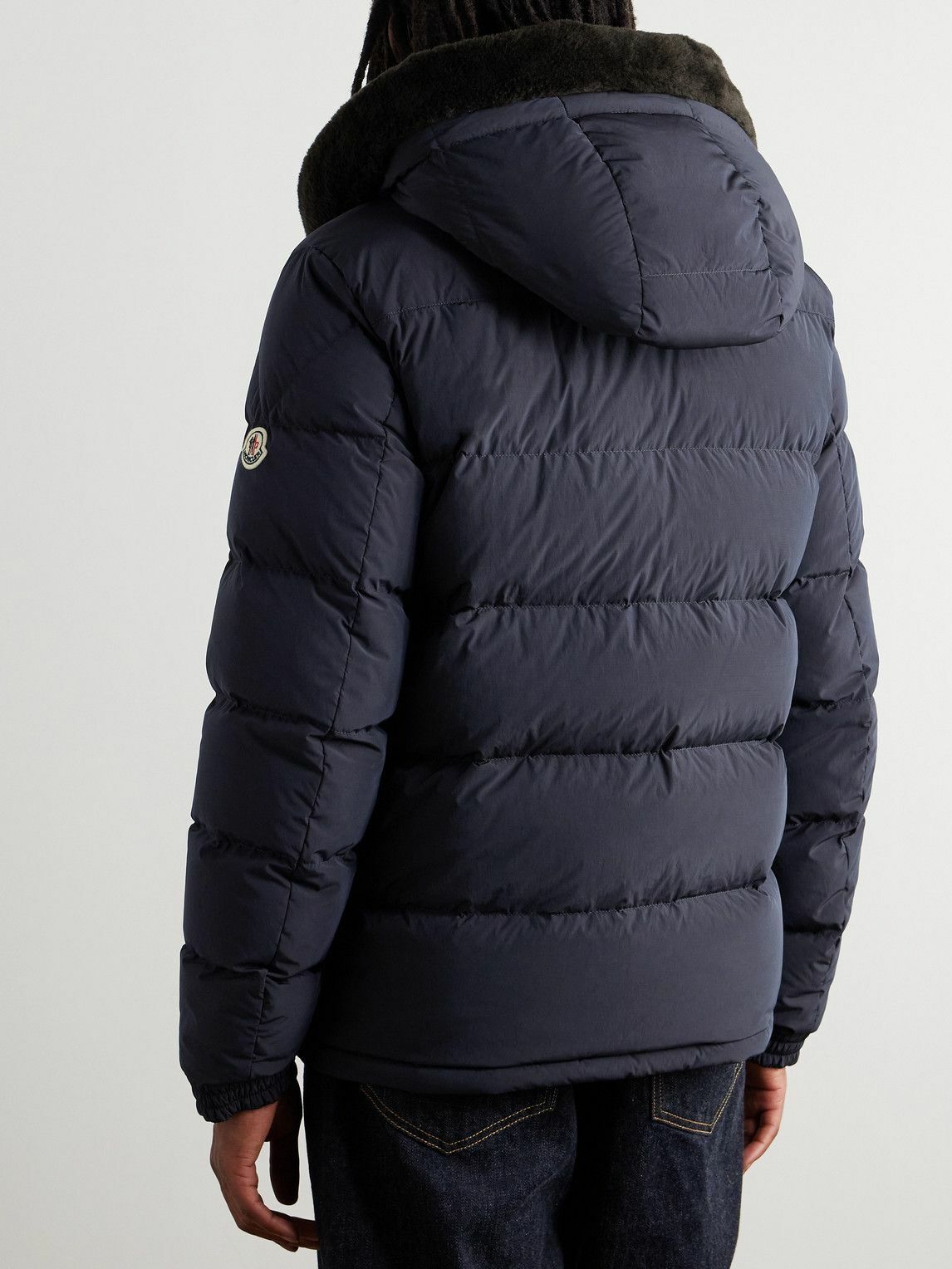Moncler - Marcelettes Faux Shearling-Trimmed Quilted Shell Down