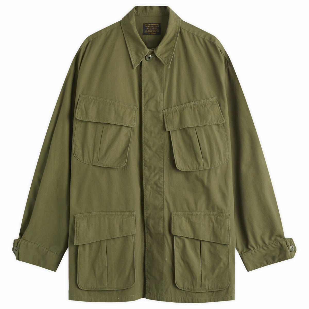 Wacko Maria Men's Type-2 Fatigue Jacket in Khaki Wacko Maria