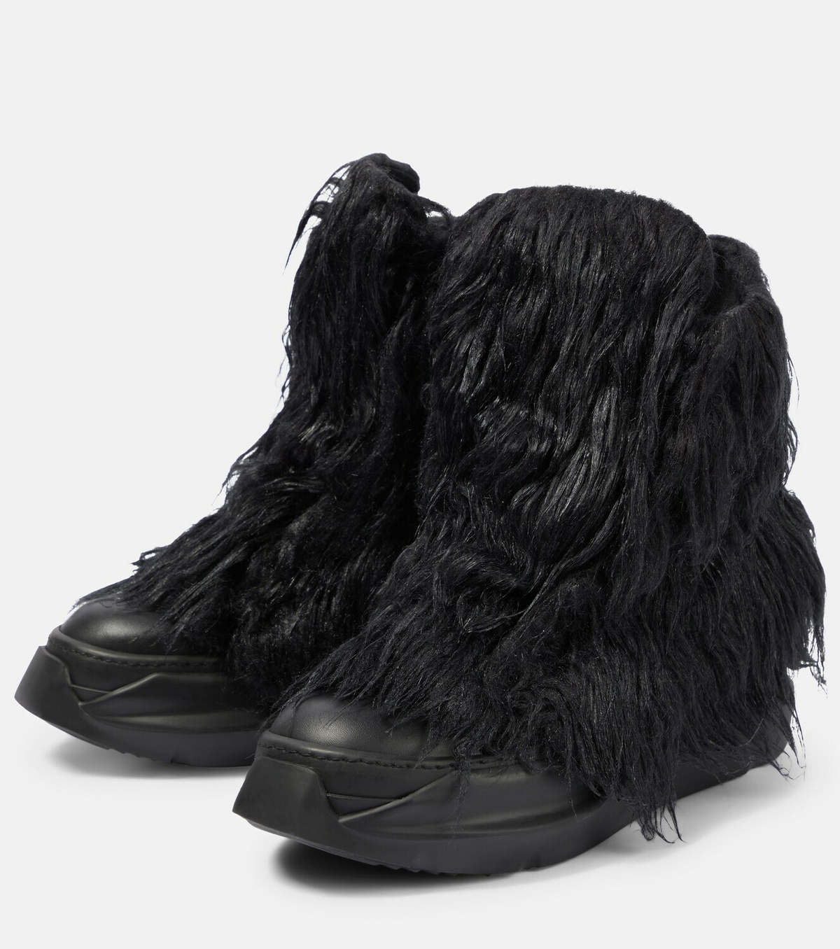 Rick Owens - DRKSHDW Abstract faux fur sneakers Rick Owens