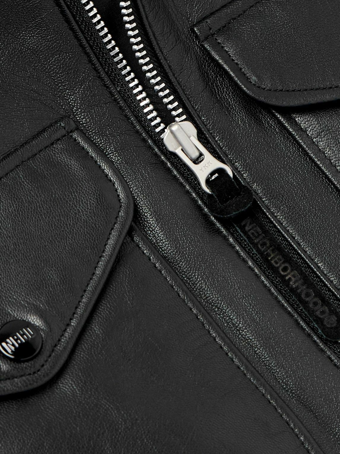 Neighborhood - PM Leather Jacket - Black Neighborhood