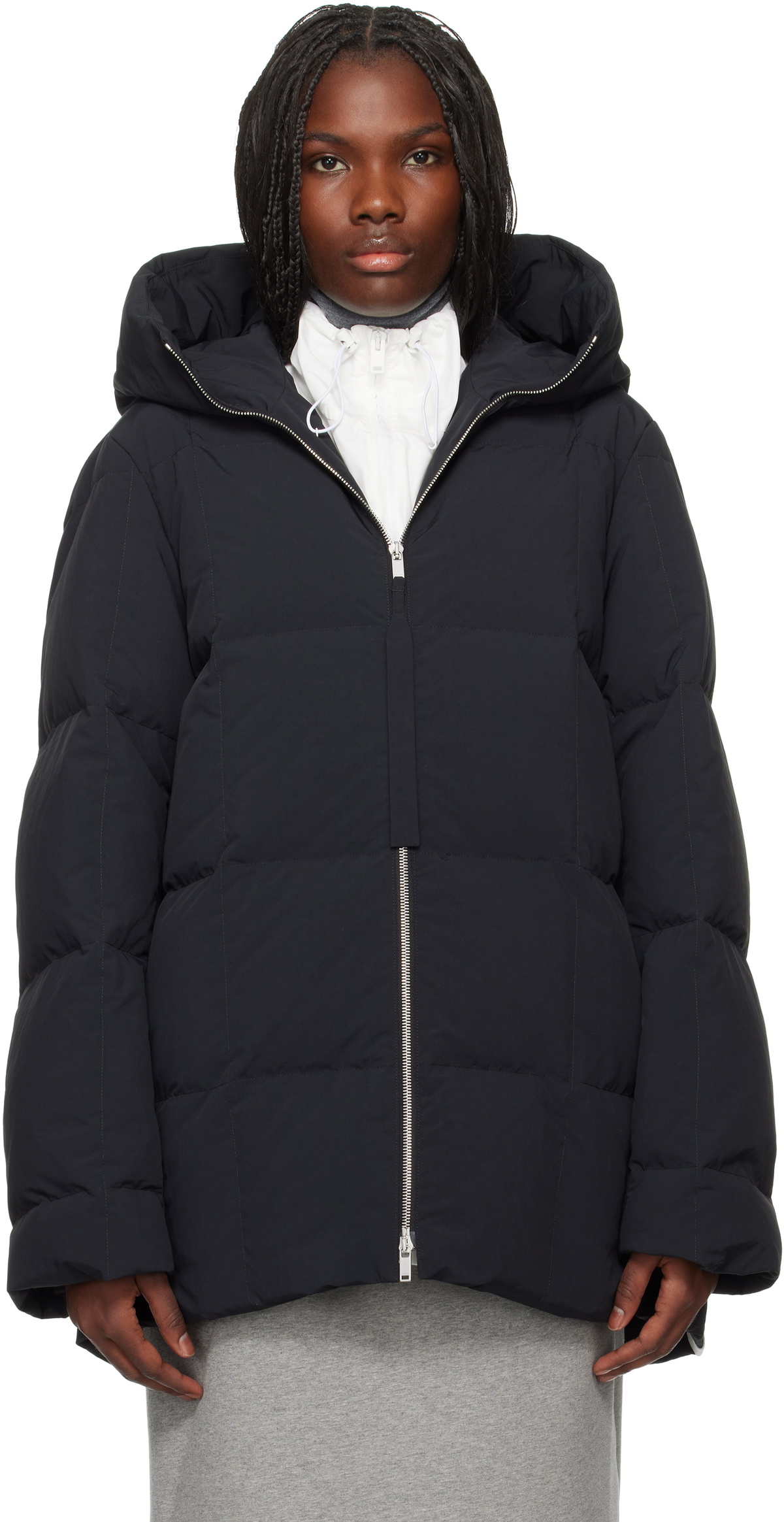 Jil Sander Black Quilted Down Jacket Jil Sander