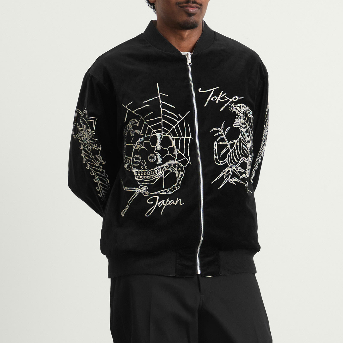 Neighborhood Men's Souvenir Jacket in Black Neighborhood