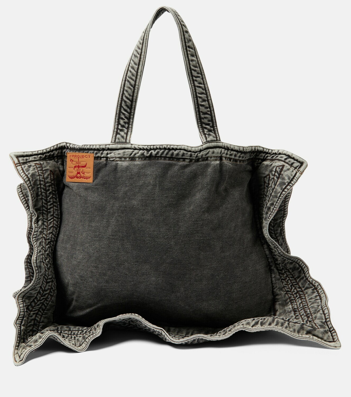 Y/Project Wire denim-printed canvas bag Y/Project