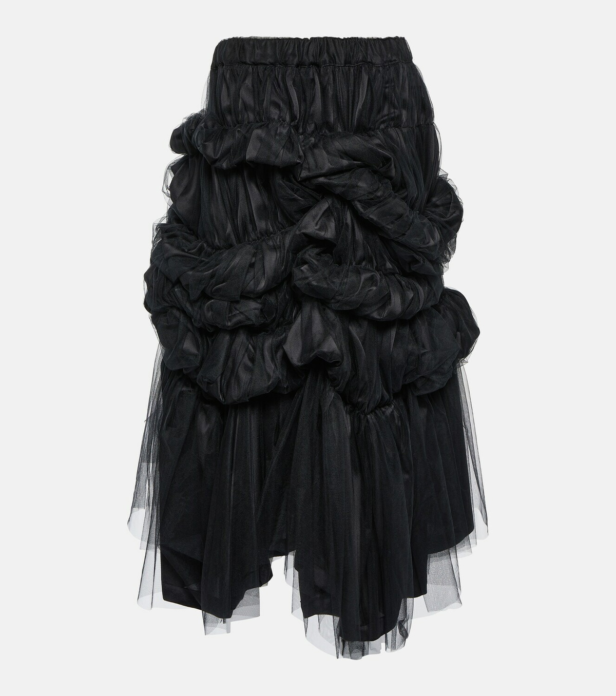 Noir Kei Ninomiya x Comme des Garçons satin tulle tiered pleated