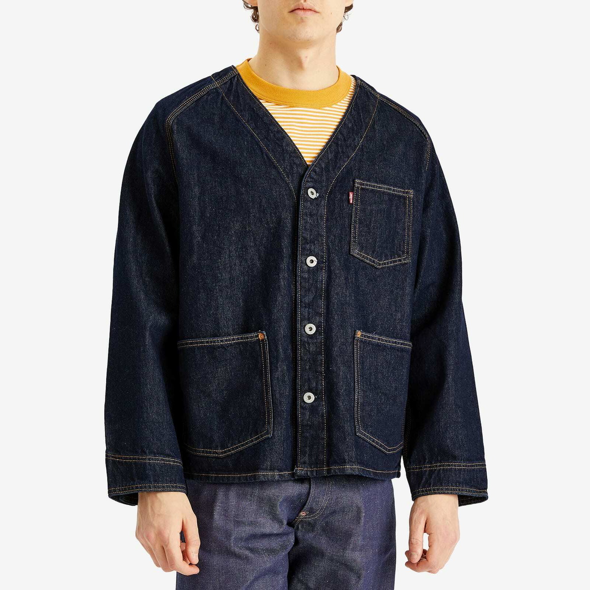 Levi's Men's Red Tab Union Engineer Cardigan in Give It A Rinse